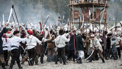 Déclaration de guerre Cavalier en feux aux Word nomad Games Baibol travel