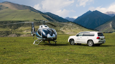 Helicopter flights in Kyrgyzstan