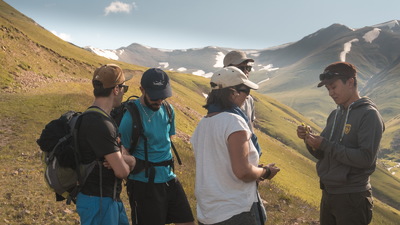 Tourists from France with the guide of Baibol Travel