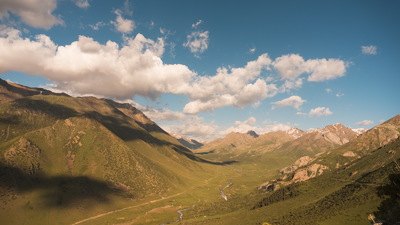 Beau temps dans les montagnes