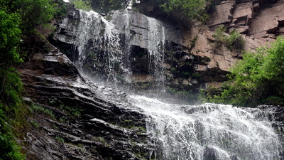 Waterfall in kyrgyzstan