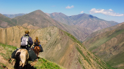 Randonnée à cheval au Kirghizstan